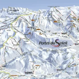 Ski area map Portes du Soleil