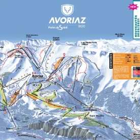 Avoriaz ski area map