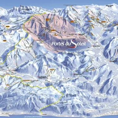 Map of the slopes